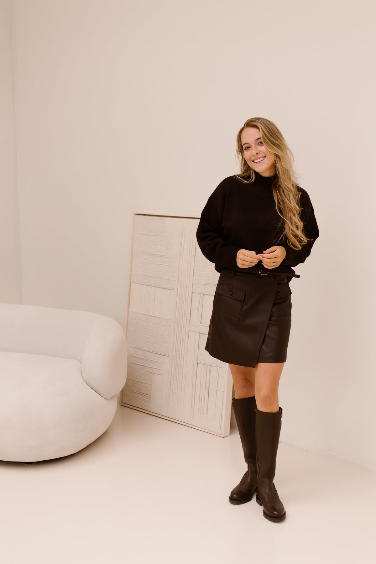 Skirt PU Cacao 11507
