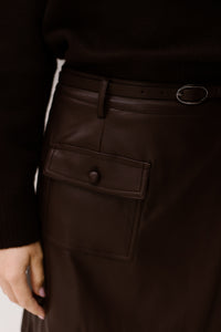 Skirt PU Cacao 11507