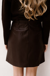 Skirt PU Cacao 11507