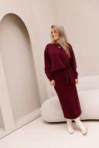 Skirt E-Monogram Modal Merlot 05511