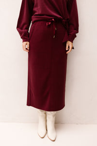 Skirt E-Monogram Modal Merlot 05511