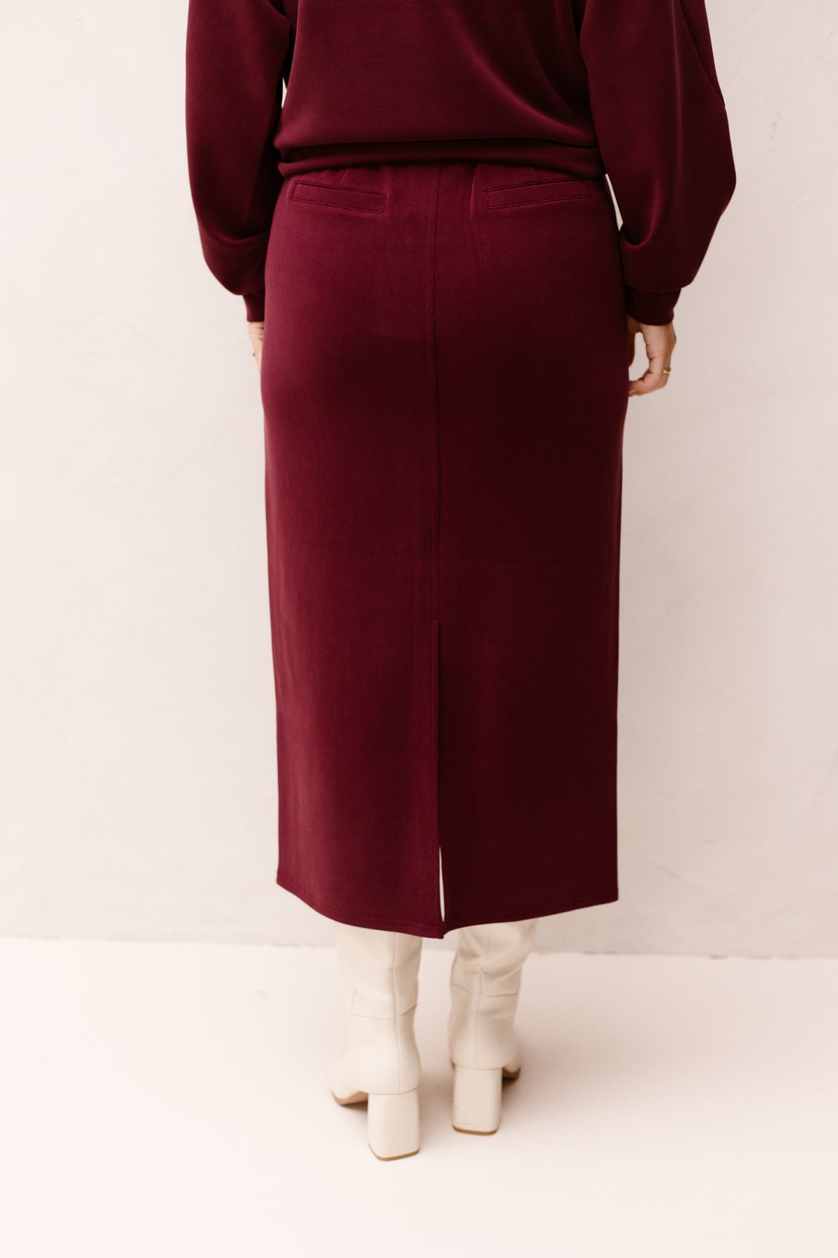 Skirt E-Monogram Modal Merlot 05511