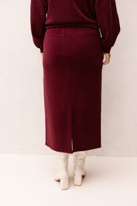 Skirt E-Monogram Modal Merlot 05511