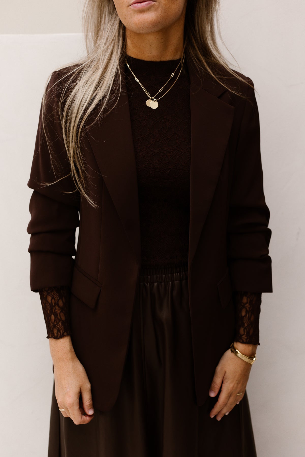 Blazer 3/4 slve - Cacao - 10501