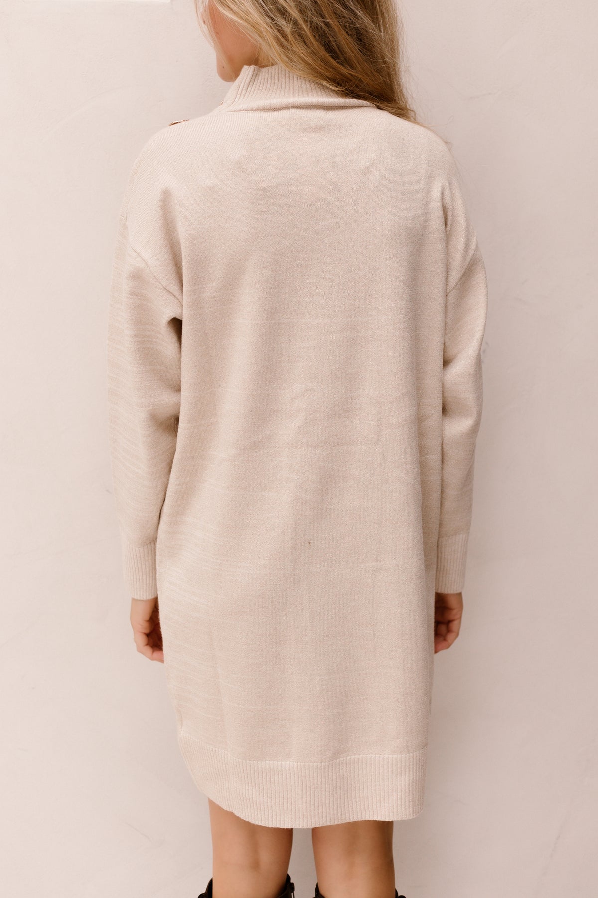 Dress melange lurex - Biscuit - 02512