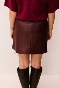 Skirt PU Merlot 11507