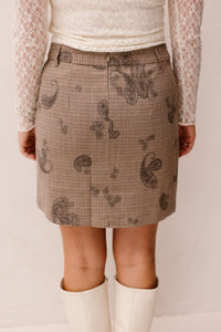 Skirt paisley check - Print - 17508