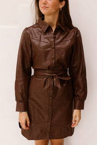 SL Dress leather brown - 26567