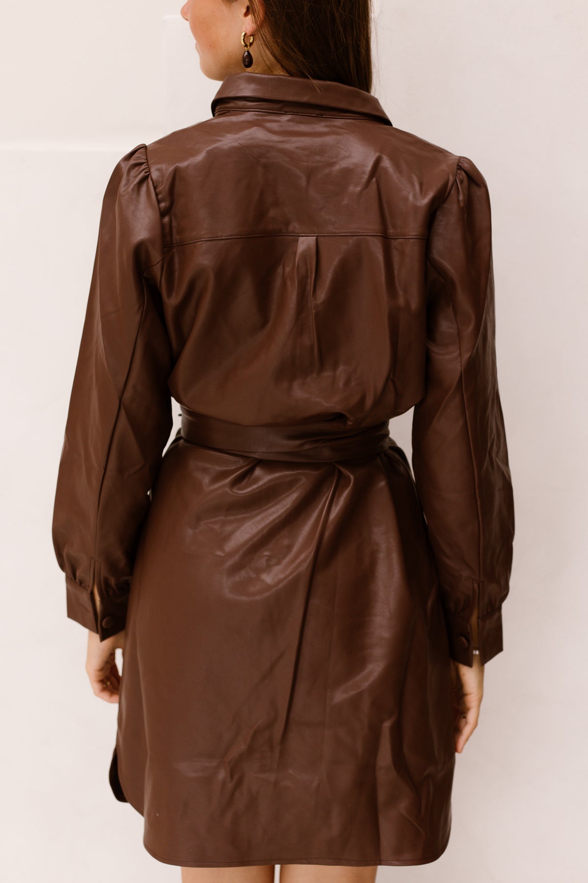 SL Dress leather brown - 26567