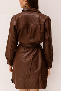 SL Dress leather brown - 26567