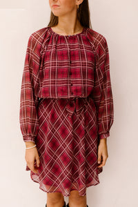 Dress Autumn Check Print 14517