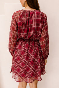 Dress Autumn Check Print 14517