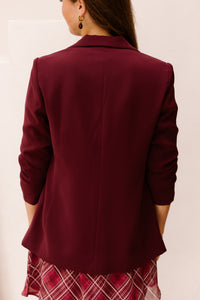 Blazer 3/4 Slve Merlot 10501