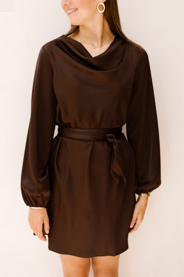 Yasthea LS Dress S Noos Coffee Bean