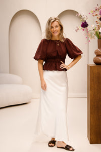 Adriana Top Bordeaux