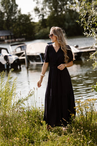 Alyssa knot dress darkblue