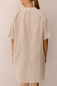 Azra mousseline dress beige