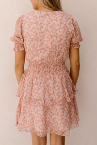 Rikka Ditsy Floral Dress Rose Blush