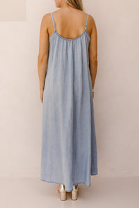 Anna jeans dress maxi