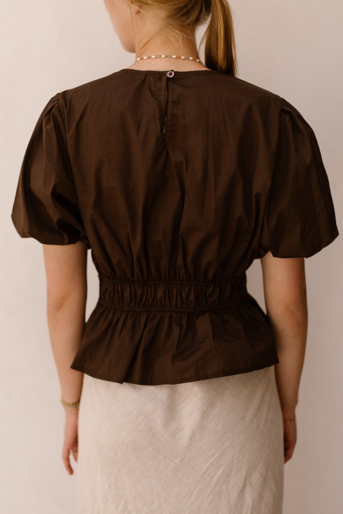 Alicia top darkbrown