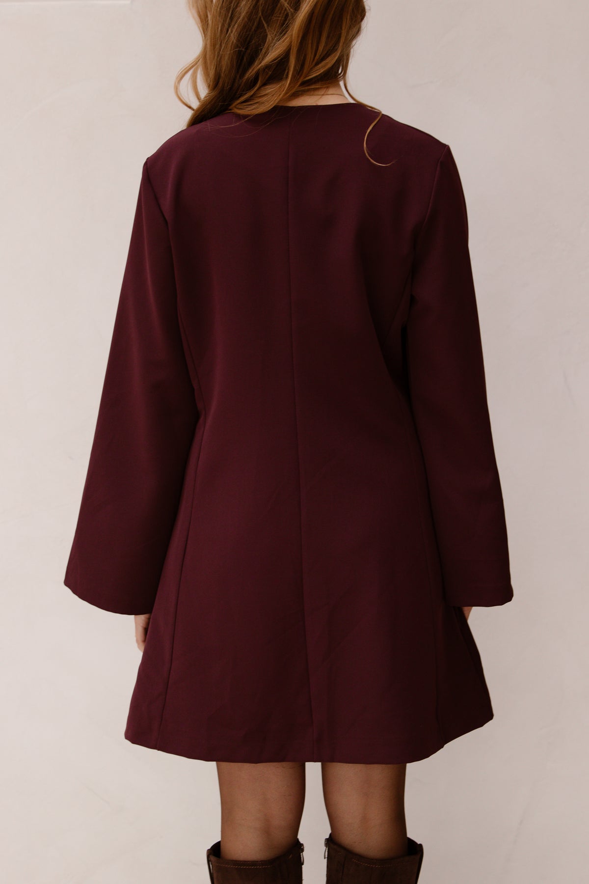 Blazer dress burgundy