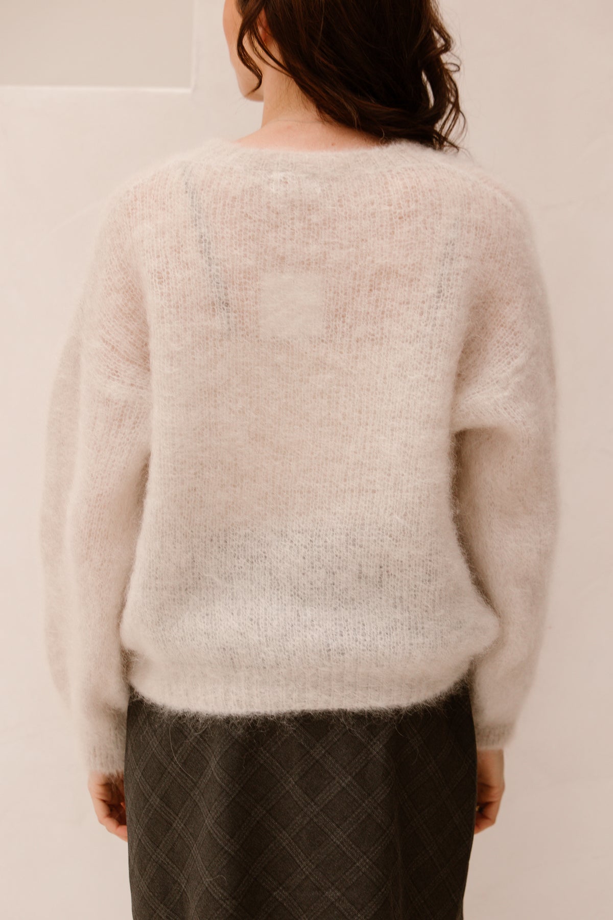 Sweater mohair beige