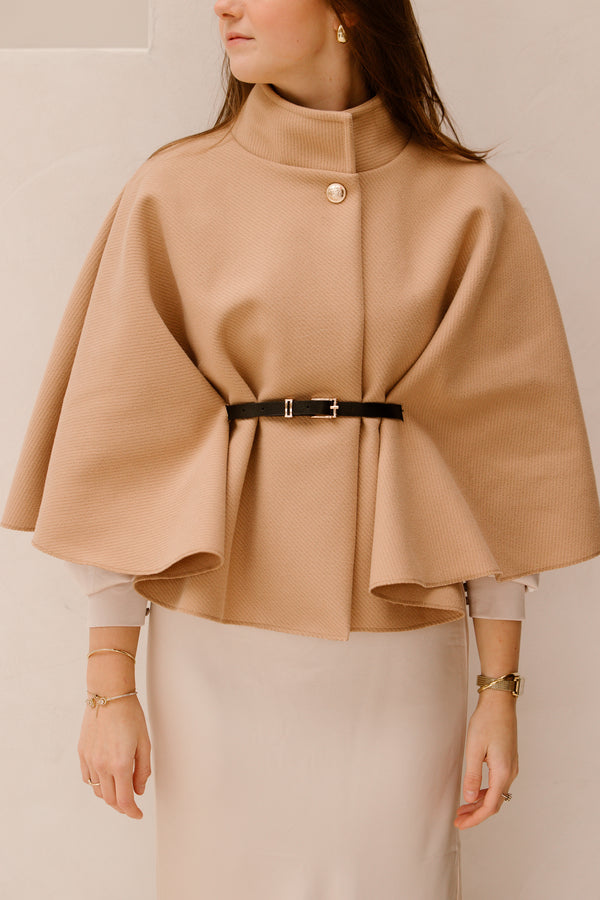 Jacket met belt biscuit