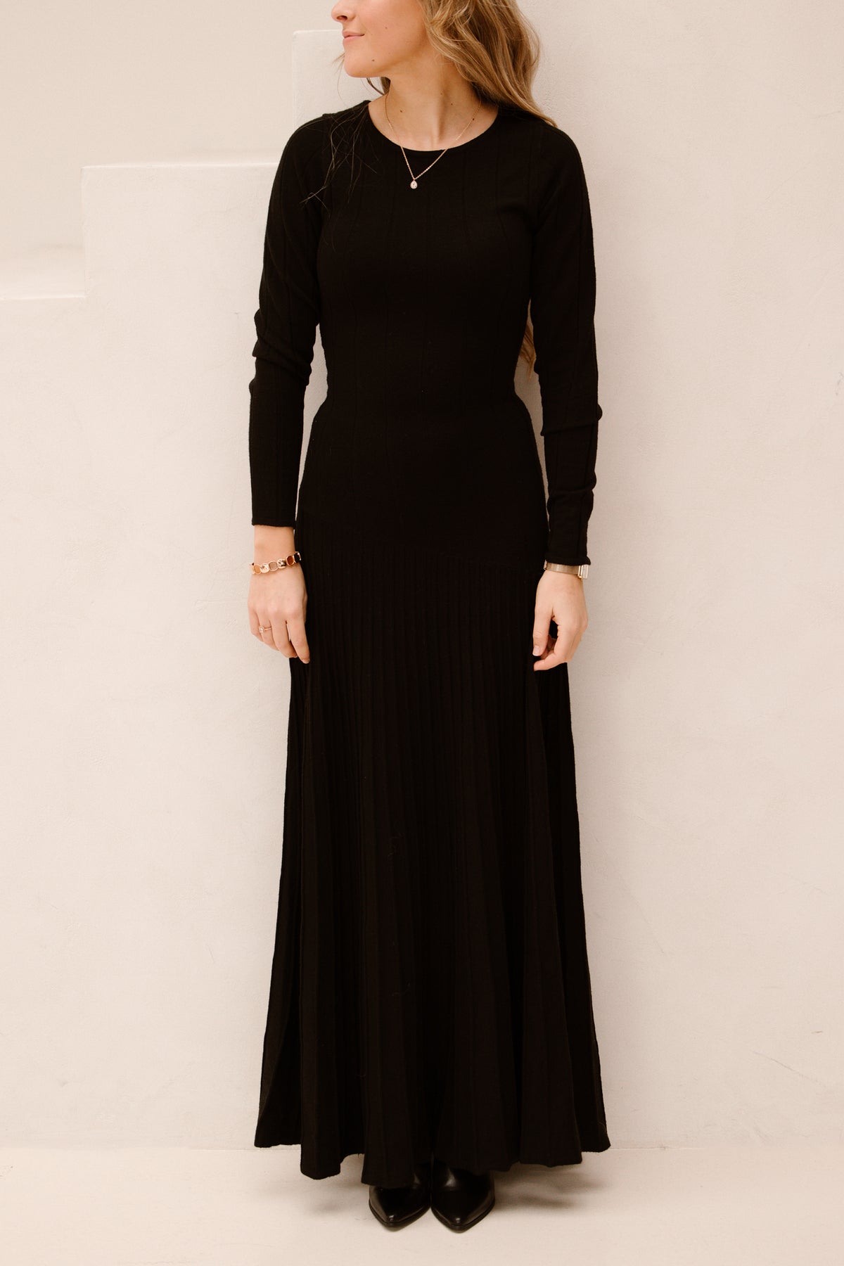 Sage Knit Dress Black