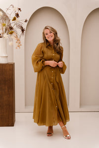 Bertina Jurk Khaki
