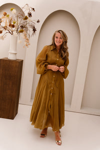 Bertina Jurk Khaki