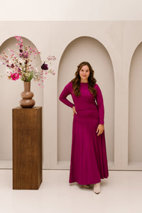 Dress long light magenta - 202867