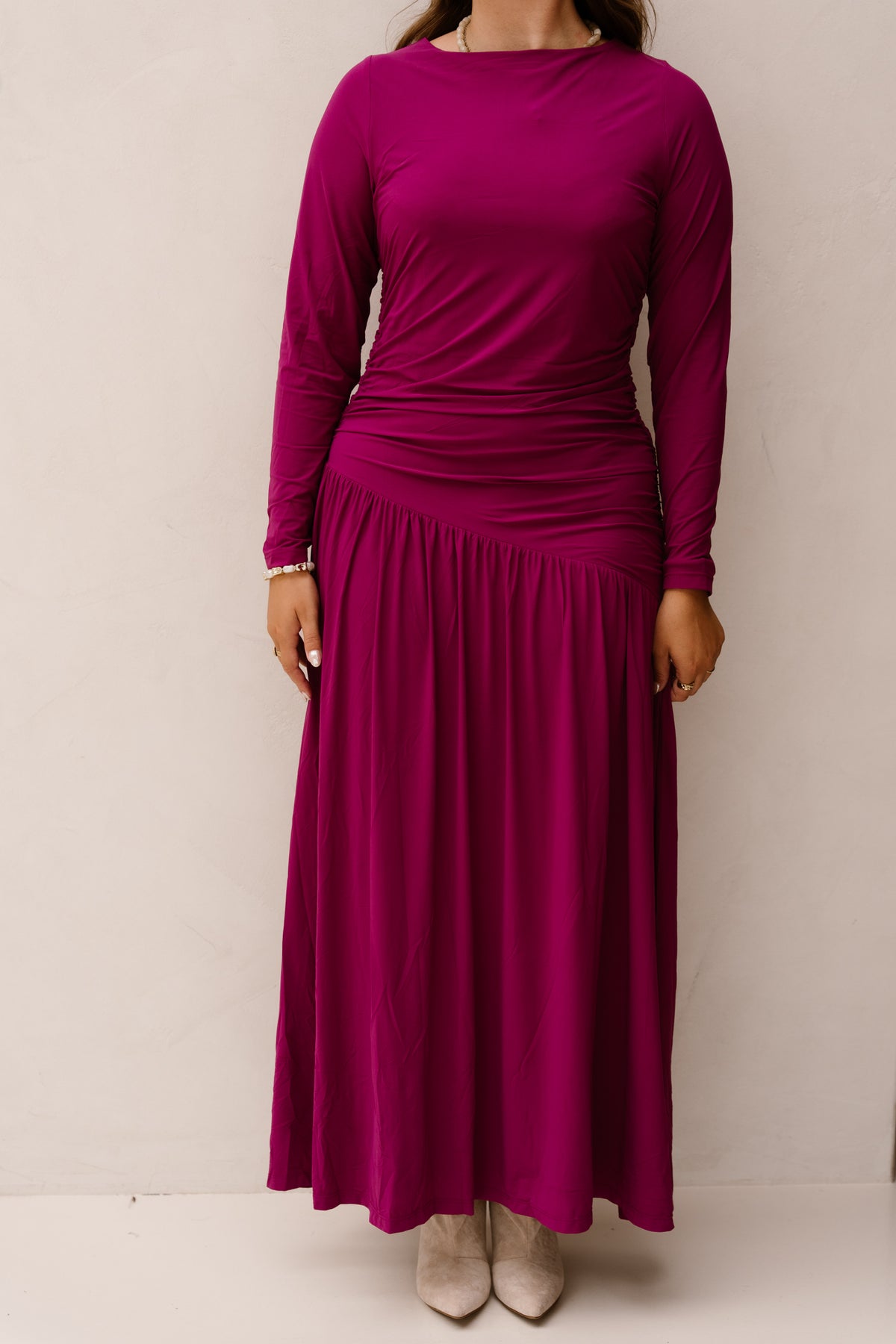 Dress long light magenta - 202867