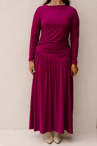 Dress long light magenta - 202867