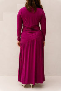 Dress long light magenta - 202867