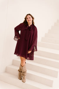 Yasliana tie dress fig