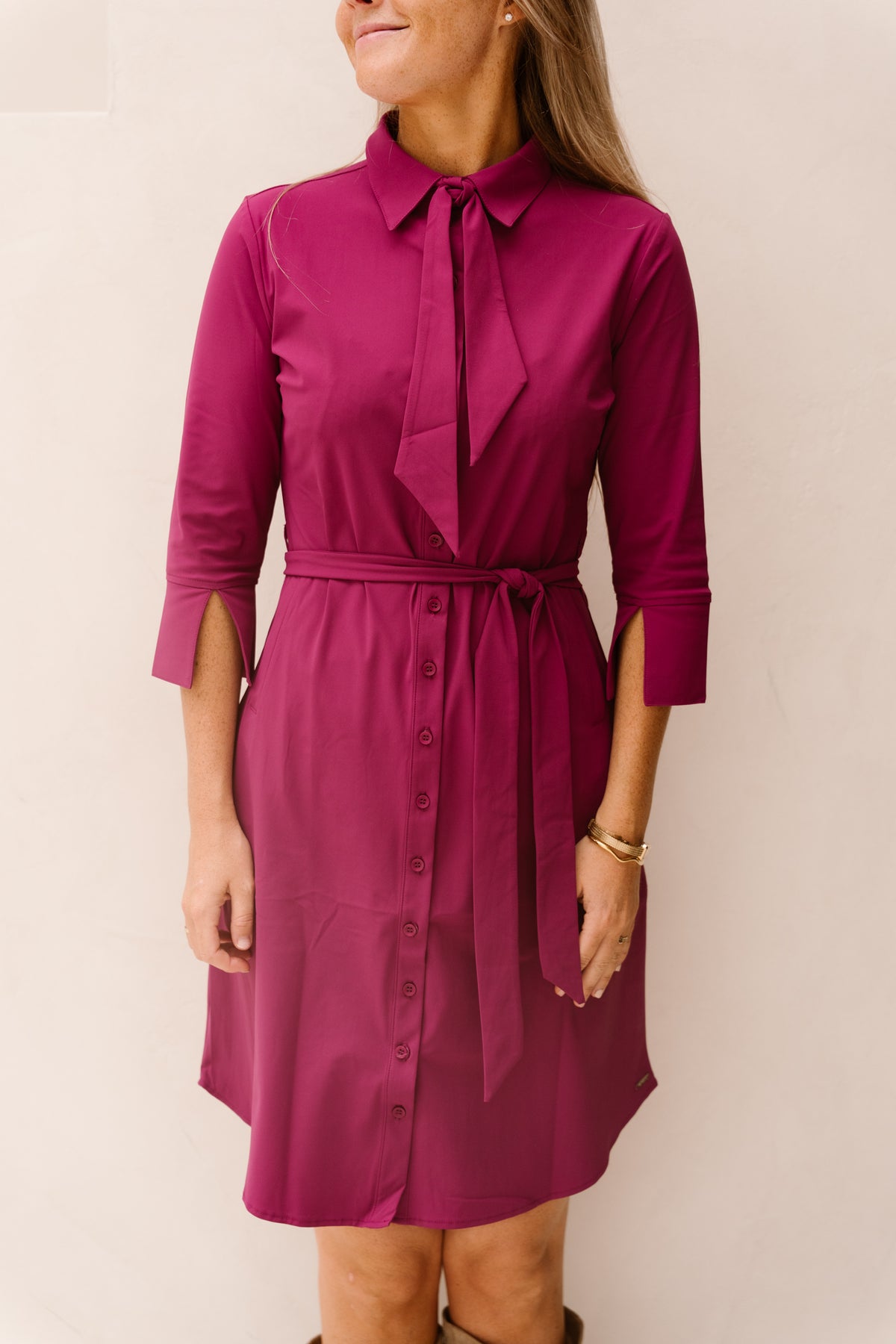 Dress bow magenta - 202708
