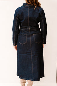 FQSara dark blue denim dress