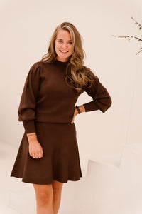 Yasfonny knit pullover chocolate brown