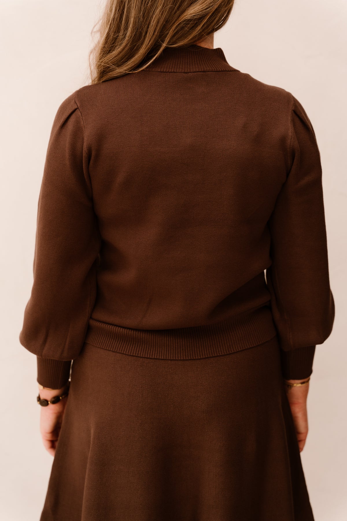 Yasfonny knit pullover chocolate brown