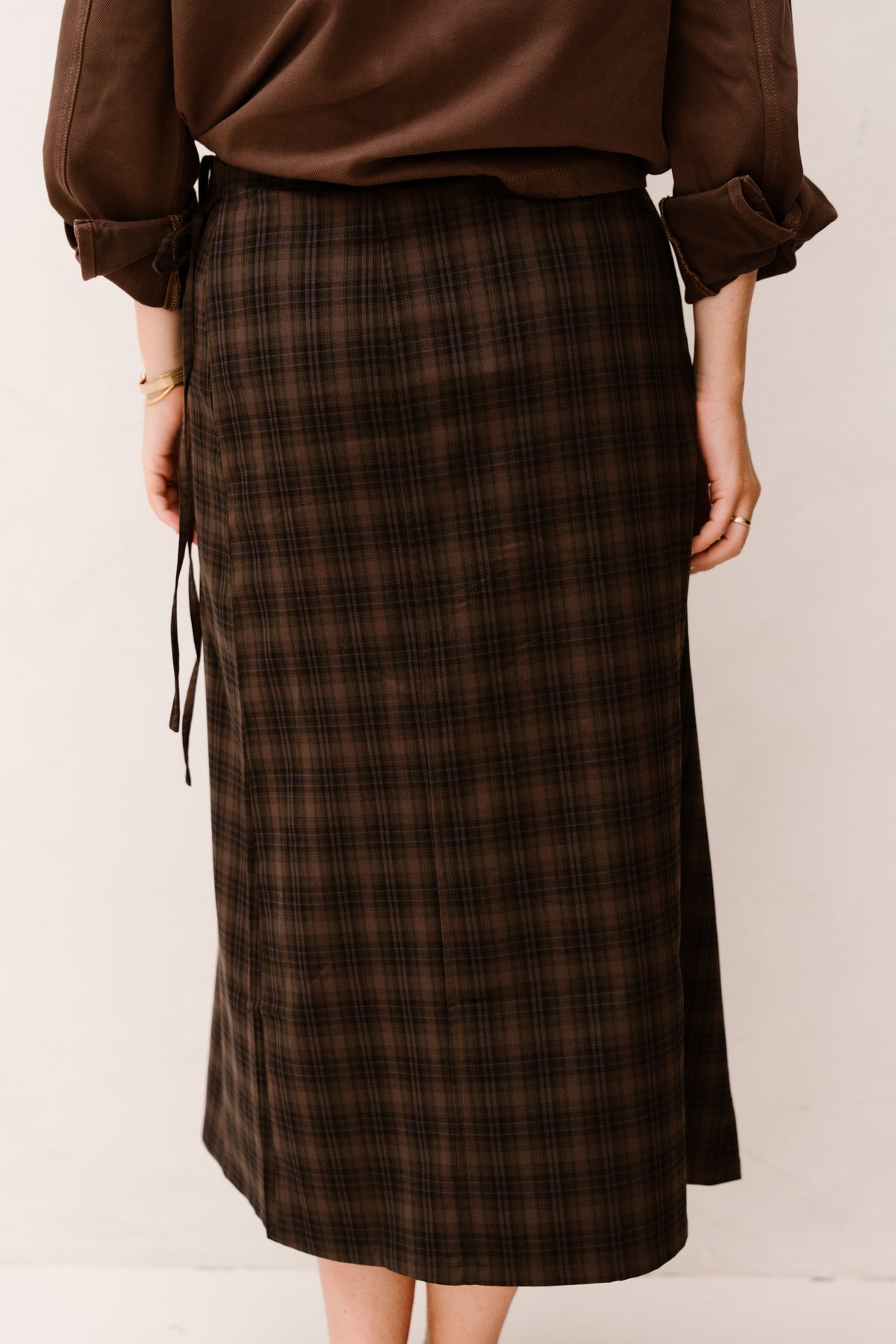Objsoley Reese Re Midi Wrap Skirt Carafe/Blue Shado