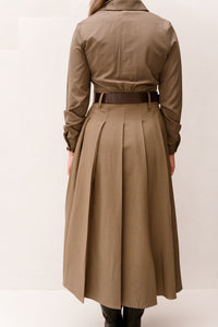 Brittni Western Dress Khaki