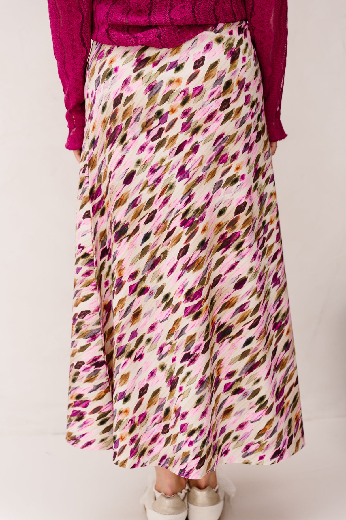 Skirt long argyles print - 202529