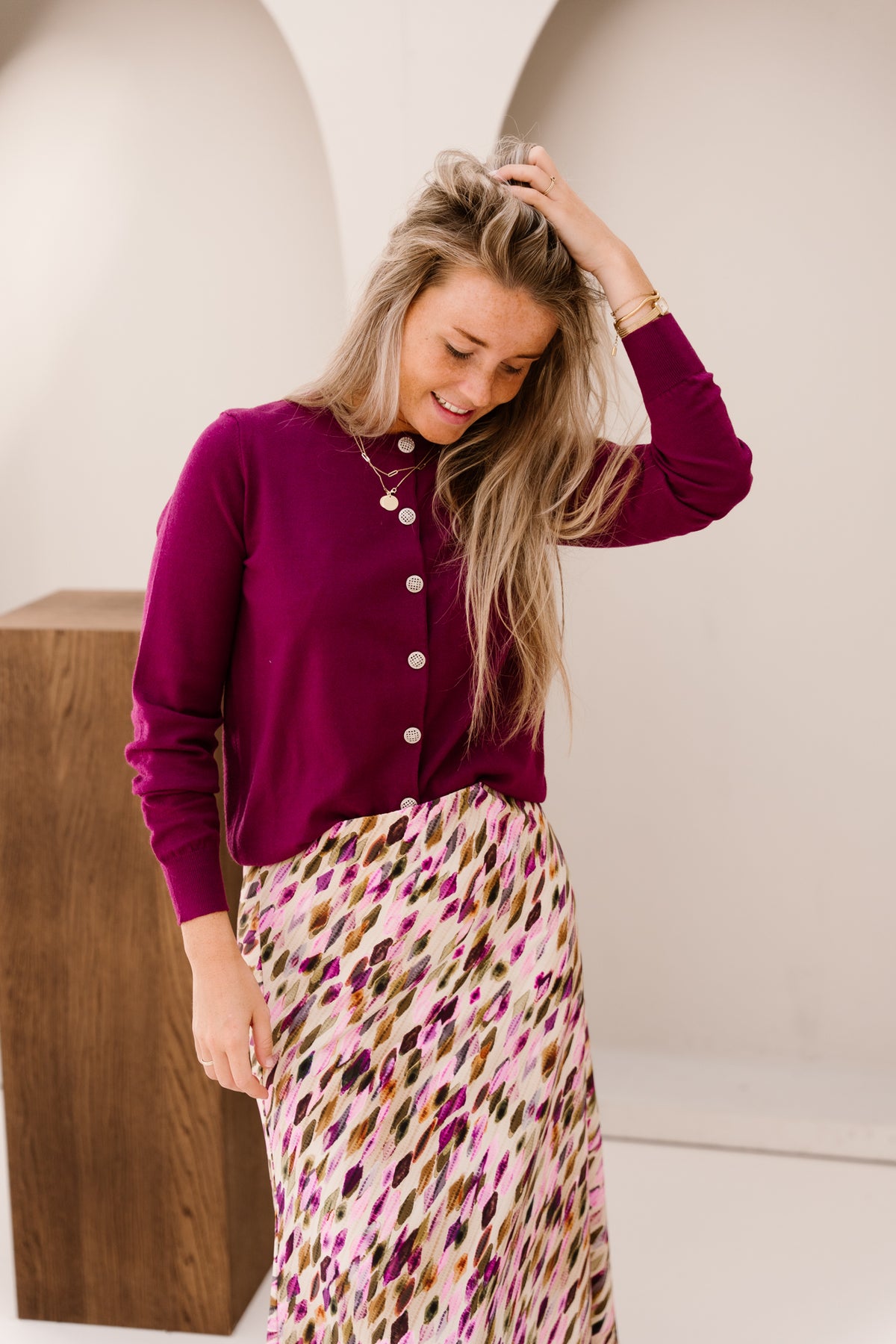 Cardigan magenta - 202903