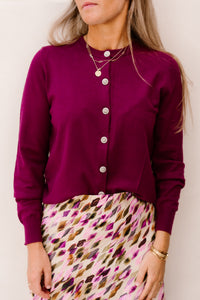 Cardigan magenta - 202903
