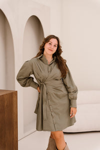 Dirkje dress green