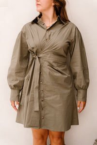 Dirkje dress green