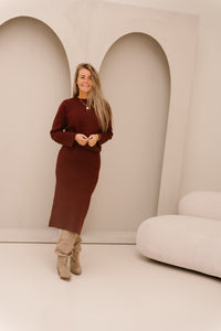 Objreynard knit skirt windsor wine
