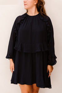 Yasmilva LS Dress Navy