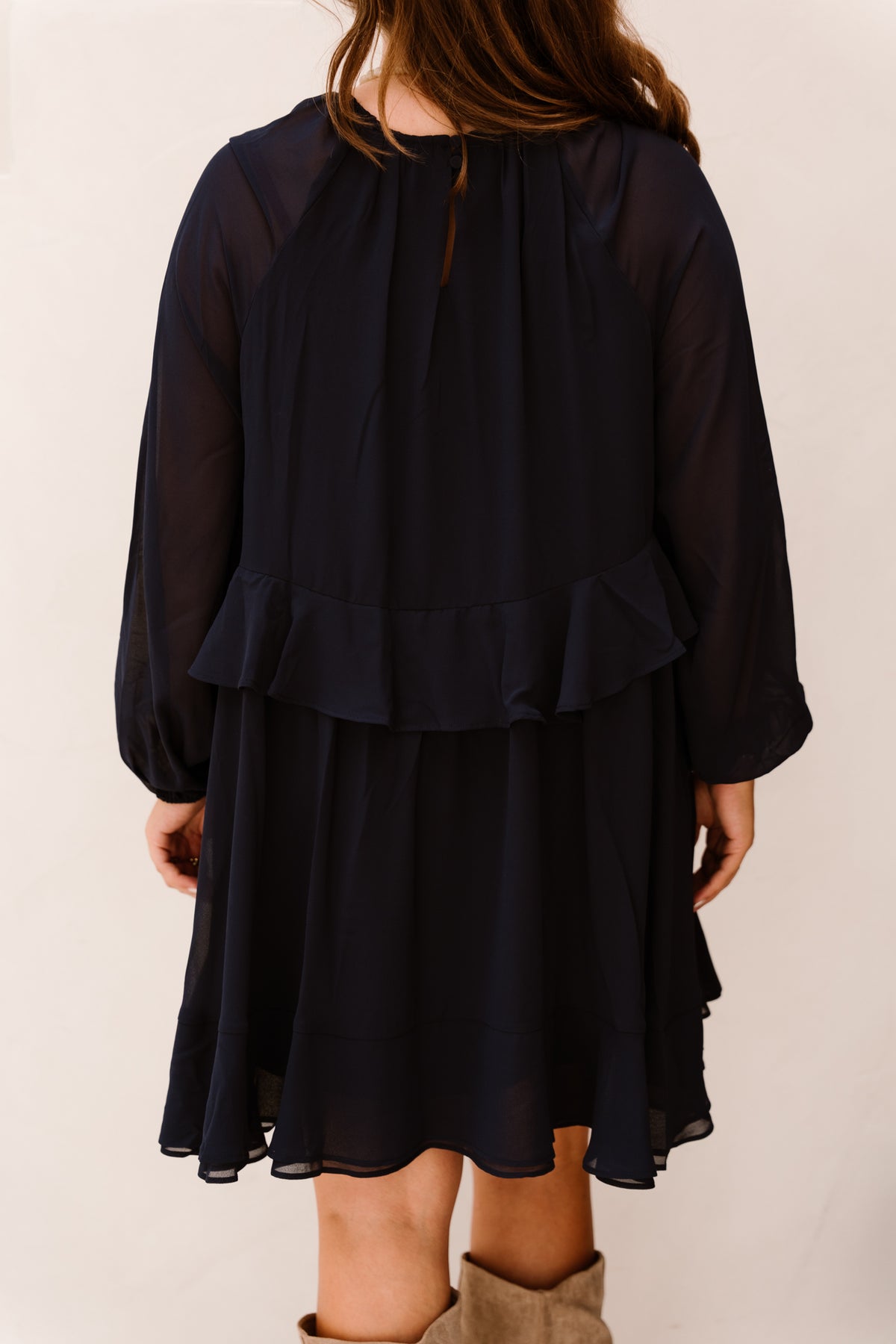 Yasmilva LS Dress Navy