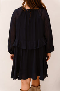 Yasmilva LS Dress Navy